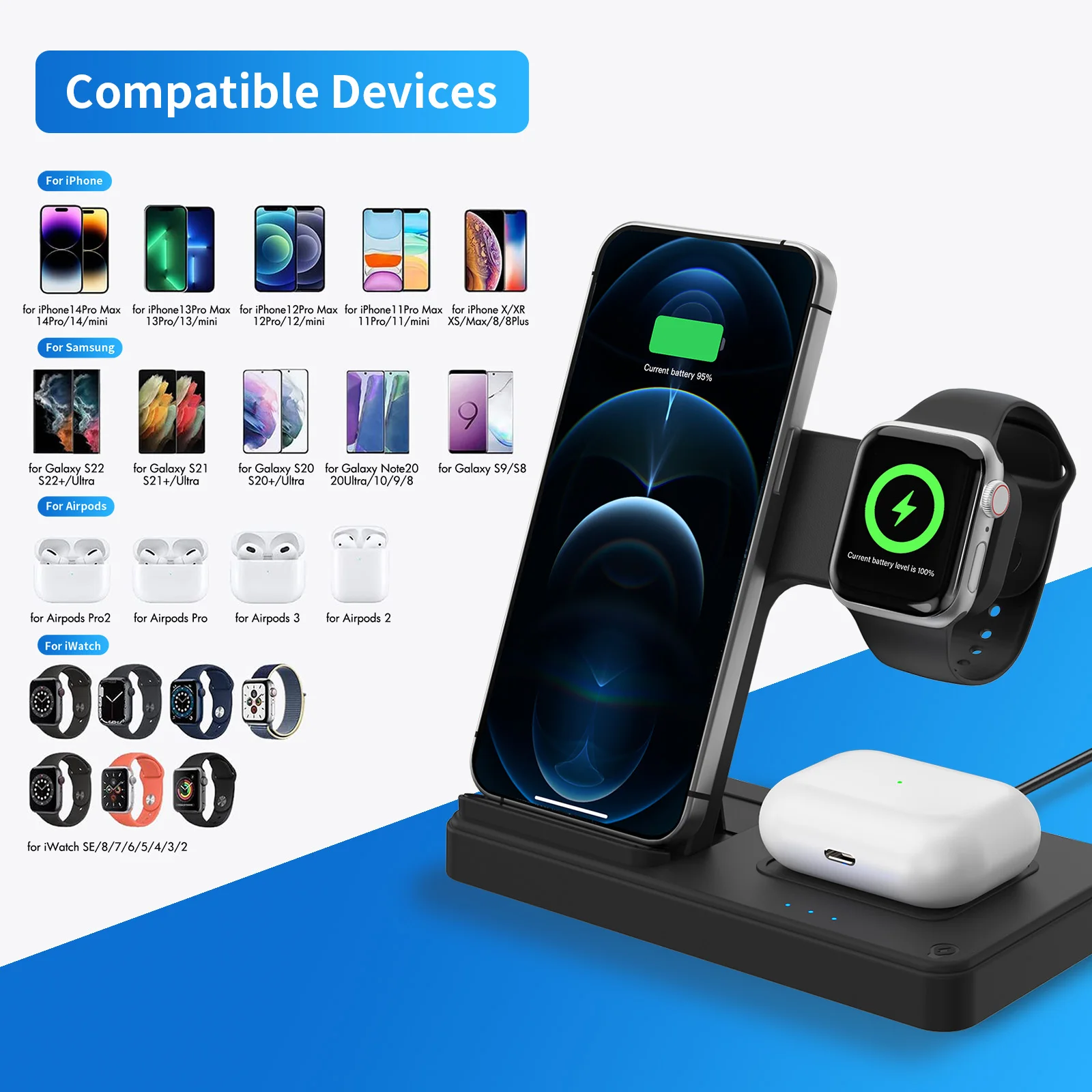 3 In 1 Wireless Charging Station - Image 5