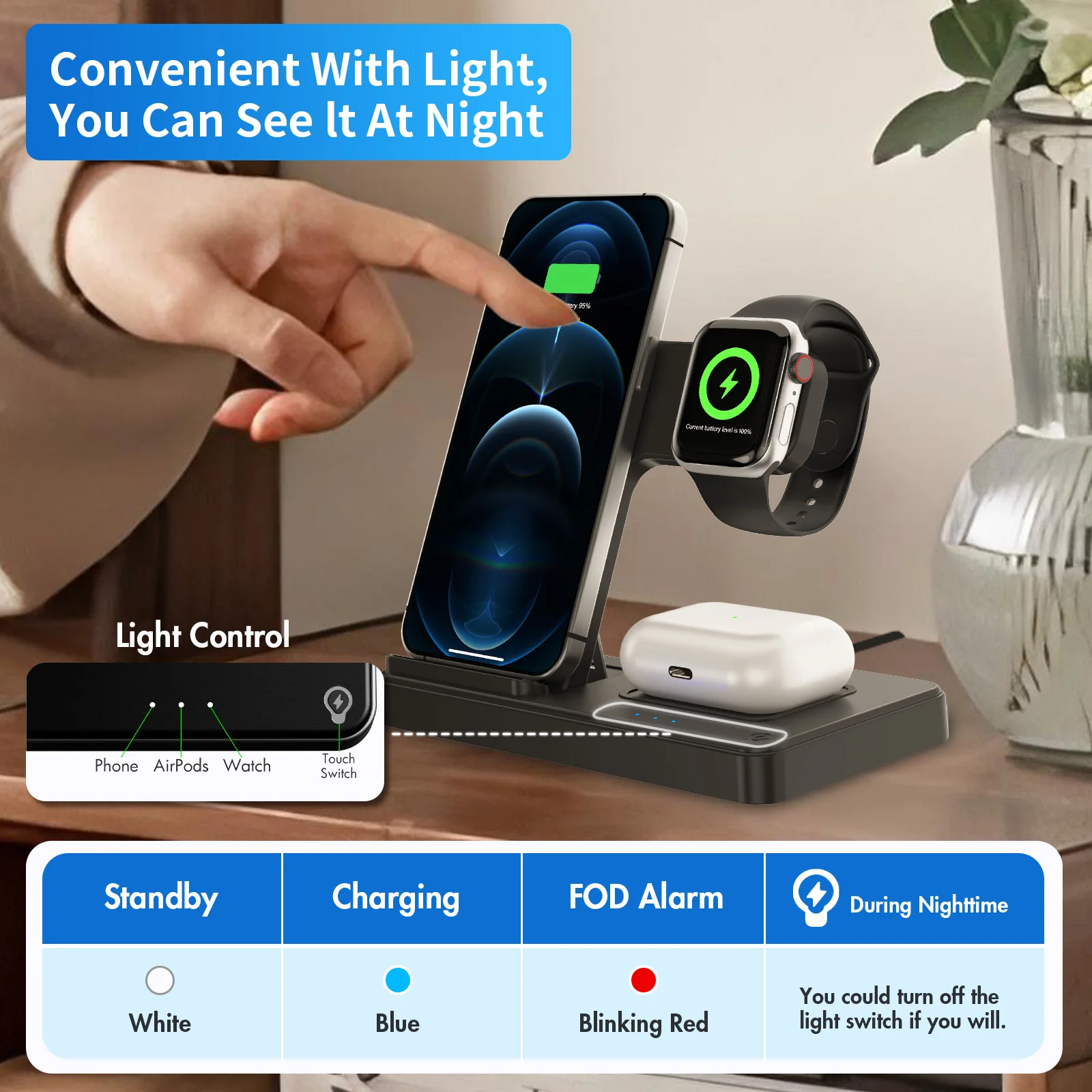 3 In 1 Wireless Charging Station - Image 4
