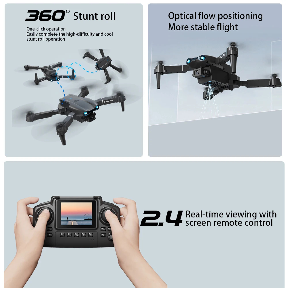 Obstacle Avoidance Foldable FPV Quadcopter Toy for Beginners - Image 2