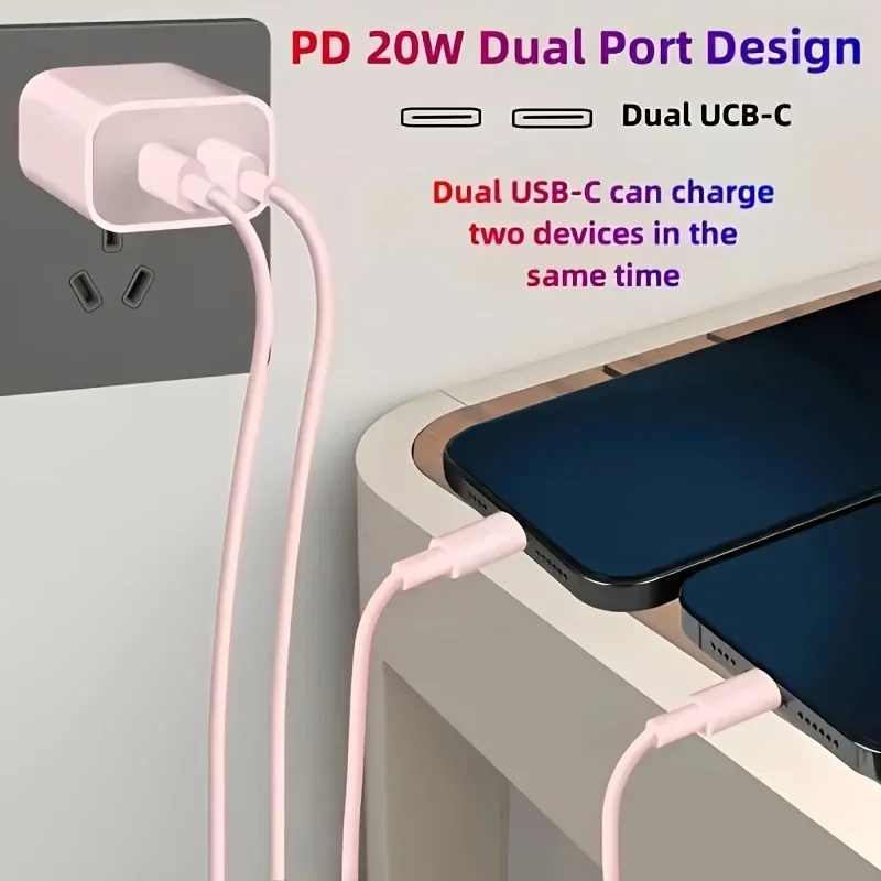 Fast Charging Secure Power Adapter With Dual PD20W - Image 3