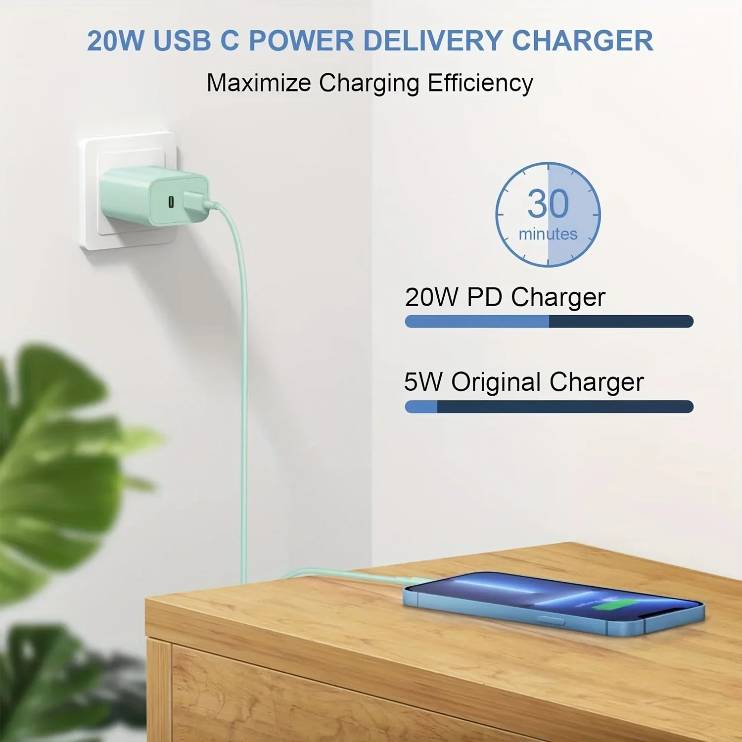 Fast Charging Secure Power Adapter With Dual PD20W - Image 5